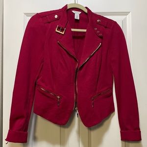 White House Black Market blazer jacket with gold accents